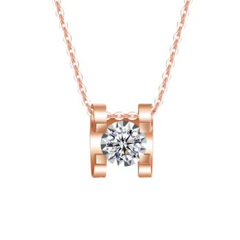 Hot Sales 18K White Gold Diamond Pendant Necklace Diamond Jewelry - Jinjiang Jiayi Supply Chain Management Co., Ltd. - China