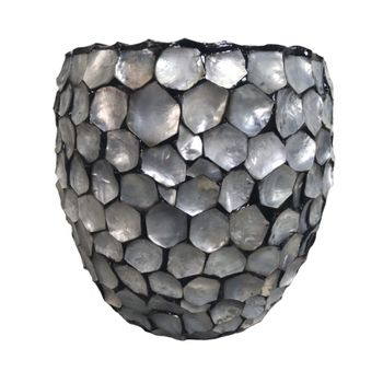 home garden Decoration hotel Floor Flower Pot Desktop Shell mother of pearl lacquer flower vase, planter, decorative vase - MEKONG DELTA IMPORT EXPORT COMPANY LIMITED - Vietnam