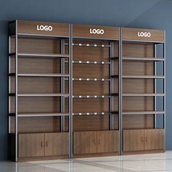 Custom Metal Wooden Shelving Single-Sided Supermarket Shelves - Xuzhou Mingpin Furniture Co., Ltd - China