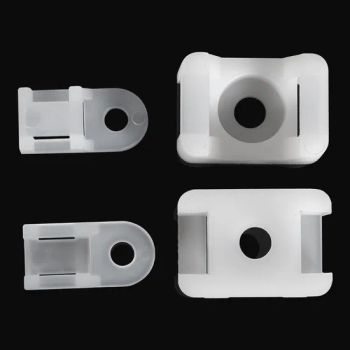 Plastic Zip Tie Holder Nylon PA66 Cable Tie Mount Saddle Wire Cable Tie Holders - Wenzhou High Fun Electronic Co. Ltd - China
