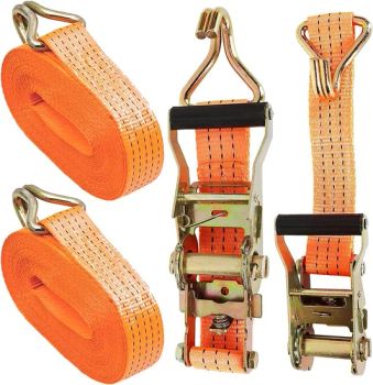 50mm 5000kg Cargo Lashing Ratchet Straps Tensioner Belts Truck Tie Down Straps - LINYI LEIAO RIGGING CO.,LTD - China
