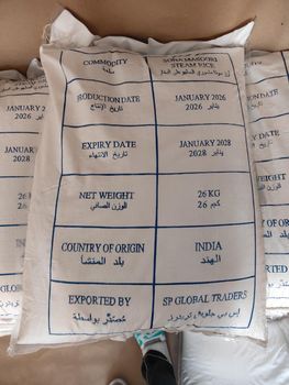 Sona masoori steam , 5% broken Origin India Product Type Cereal - SP GLOBAL TRADERS - India