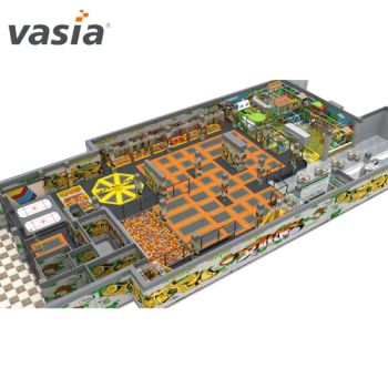 Indoor Trampoline Playground for Sale - Commercial Kids Trampoline Park - Huaxia Amusement Co., Ltd. - China