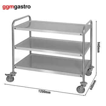Hotel Food Service Trolley/Dining Service Cart/Restaurant Kitchen Equipment - GGMGASTRO (QINGDAO) INTERNATIONAL CO., LTD. - China