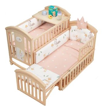 New Zealand Pine Wood Baby Crib and Baby Bed Rails - Hefei Craft Child Product Co., Ltd. - China