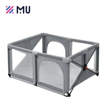 Baby Kids Foldable Double Zipper Door Baby Playpens with Playground - Market Union Co. Ltd. - China