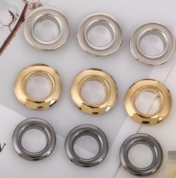 High Quality Fashion Metal Brass Eyelet for Shoes Clothings Bags Round Metal Eyelet for Garment Accessories Different Sizes - Ningbo Roff Industry Co., Ltd - China