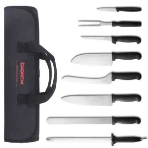 Professional Culinary School Kitchen Knives Tools Roll Kit Bag Set - Ningbo Bolex Cutlery Inc. - China