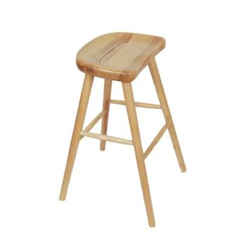Modern High Bar Counter Stool Solid Wood Dining Chair Padding No Rotary Fixed Condition New Model NO. SW23 Customized - Dezhou Xinjiayuan Hardware Products Co., Ltd. - China