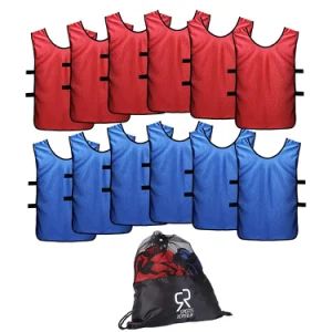 Youth Children Sports Bibs Basketball Football Training Vest with Custom Logo Soccer Practice Jersey Athletic Pinnies Quick-Dry Custom Soccer Bibs - Nanchang Hot Fashion Co., Ltd. - China