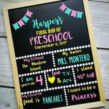 First Day and Last Day School Wooden Chalkboard Art Style Memo & Chalkboard Sign for Children - Cao County Zhi Zhen Mei Wood Co., Ltd. - China