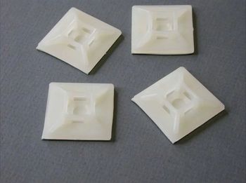 Nylon Cable Tie Mounts Material Nylon Width 19mm, 25mm Length 19mm, 25mm Color Natural/White Packaging Size 100Nos/Pack Country of Origin Made in - Aadvi Innovations Private Limited - India