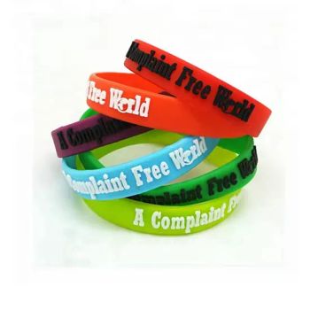 Custom Silicone Wristbands Personalized Text Debossed Rubber Bracelets for Motivation Party Favors Fundraisers Birthday - Hefei Jingyi Image Printing Co., Ltd. - China