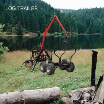 Hydraulic Forestry Machine ATV 4.3m Logging Trailer Mounted Grapple Loaders with CE Certification - Bossworth Industrial Group Limited - China