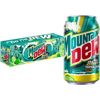 MOUNTAIN DEW BAJA BLAST CN, 12OZ/12PKX2 - A&A FOOD DISTRIBUTORS - United States