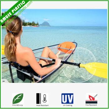 Transparent Kayak Polycarbonate Clear Double Kayak Ocean Fishing Canoe - Guangdong Amuse Plastic Products Co., Limited - China