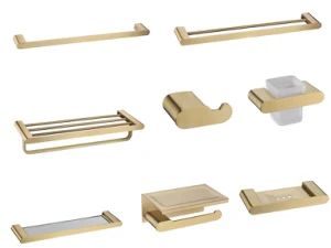 Brass Square Bath Luxury Accessories Gold Luxurious Bathroom Hardware Accessories Set Tq2Bz7 - Heshan Bedier Pendant Co., Ltd. - China