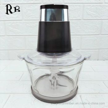Multi-Purpose Meat Grinders Choppers Household Electric Food Processor with 3L Glass Bowl - Zhongshan Renben Electric Appliance Co., Ltd. - China