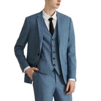 Mens Suits One Button Slim Fit 2-Piece Suit Wedding Tuxedo Blazer Jacket Pants Set - SHANDONG AOSHI GARMENTS CO., LTD. - China