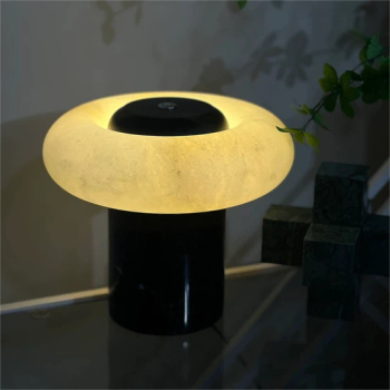 Snowflake Mushroom Modern Bedside Table Lamp Desk Marble Table Lamp - Jiangmen Hengzhi Lighting Co., Ltd. - China