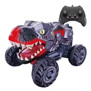 2.4GHz Remote Control Electric Dino Car Light & Sound RC Trucks with Spray Stunt Car Toys for Kids Boys Made of Plastic - Pretty Coast Plastic Toys Co., Ltd - China