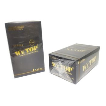 Wetop Black Luxury Package Brown Cigarette Rolling Papers Custom Logo 11/4 Size - Bacco Industry Group Co., Limited - China