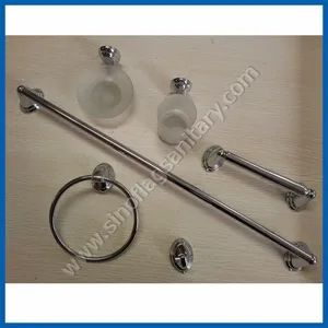 Chinese Wholesale Bathroom Fittings Zinc Alloy Nickel Brush Bath Accessories Sets - Ningbo Sinoflag International Trading Co., Ltd. - China