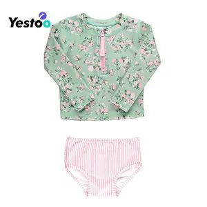 Baby Upf 50+ Zipper Rash Guard Swimsuit Set - Amoy Yestoo Apparel Co., Ltd. - China