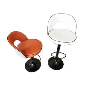 Kitchen Furniture Chromed Round Base Bar Stool High Chair Barber Chairs Factory Wholesale Cheap Modern High Chair for Bar Table - TIANJIN CHRCASE FURNITURE TECHNOLOGY DEVELOPMENT CO., LTD. - China