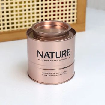 Tinplate Gold Round Tea Tin Box Cans Custom Metal Food Grade Packaging Sealed Cans Round Tea Leaves Matcha Powder Iron Tea Tin Cans - Hefei Wisdom Technology LLC. - China