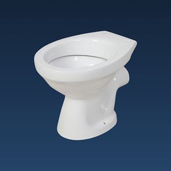 Open Front White WC Pan EU Model Ceramic Toilet Seats, For Bathroom Fitting, Size/Dimension: 23 X 16 Inch - Top Anchor Industries - India