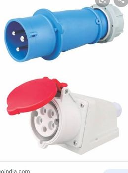 Plug Sockets Pin Type 3 Pin Socket No Of Phase plug socket Socket With Shutter Yes Usage/Application industrial Country of Origin Made in - Salvi Corporation - India