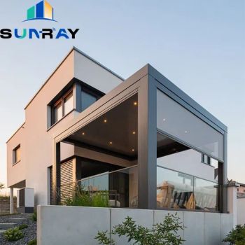 Outdoor Grade Vertical Windproof Roller Screen System Curtain - FOSHAN SUNRAY WINDOWS LIMITED COMPANY - China