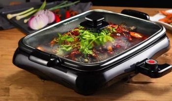 Aluminium Non Stick Electric Grill Pan Electric Pizza Pan BBQ Grills 40cm - Zhe Jiang Lai Ke Electronic Technology Co., Ltd - China