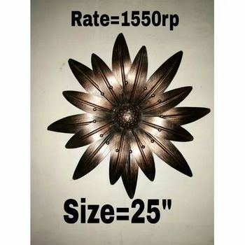 Imran Handicrafts 25" Wall Hanging Metal Flower Size 25" Brand Imran Handicrafts Usage Decoration - Imran Handicrafts - India