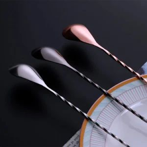 Professional Bar Tools Copper Gold Stainless Steel Cocktail Mixer Spoon 16 Inches - GuangDong Infull Industrial Co., Ltd. - China