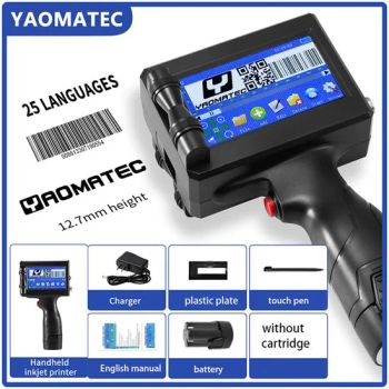 Yaomatec D30 Handheld Inkjet Printer 7mm 4.3" Touch 600dpi 12.7mm 42ml 800k Char 13M Warranty - Yaomazhi (Wuhan) Technology Co., Ltd - China
