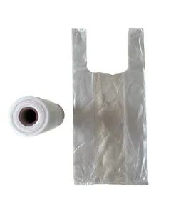 HDPE T-Shirt Shopping Market Food Storage Garbage Bags on Roll with Core - Weifang Karry Plastic Products Co., Ltd. - China