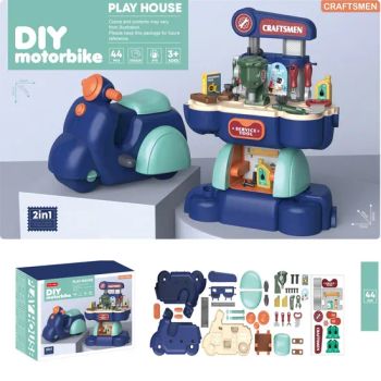 Motorcycle Pretend Play Set Pet Care Toy, Makeup Toy, Dessert Toy, Tool Toys, Doctor Toys for Kids Plastic Kitchen Toys Pretend Play - Shantou Tombo Toys Co., Ltd. - China