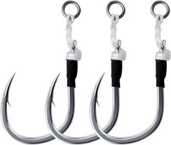 Fishing Jigging Hooks Heavy Duty Saltwater Vertical Jig Assist Single Replacement Hooks Slow Pitch Jig Lure Tuna Mackerel Flounder Offshore Fishing - Weihai Lotus Outdoor Co., Ltd. - China