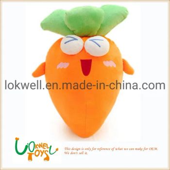 Plush Carrot Vegetable Stuffed Action Figure Soft Toys Type Doll Origin China Age 3-8 Years HS Code 95030021 OEM/ODM - Dongguan Lokwell Toys Co. Ltd. - China