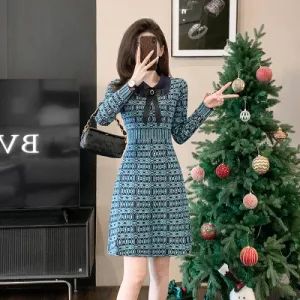 Nnr Ladies Spring Long Sleeve Blue High Waist A Line Shirt Dress Women Casual Dresses - Ningbo Cocal Import & Export Co., Ltd - China