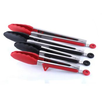 Food Tong Stainless Steel Kitchen Tongs Silicone Nylon Non-Slip Cooking Clip Clamp BBQ Salad Tools Grill Kitchen Accessories - Yangjiang Jinqi Household Products Co., Ltd. - China