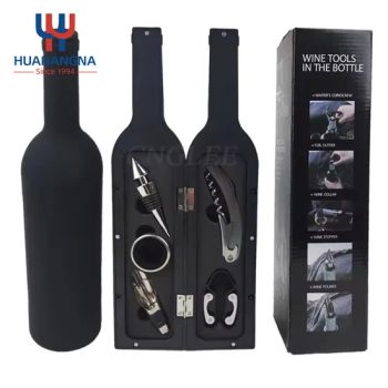 Hot Selling Multipcs Set Wine Bottle Opener Stainless Steel Bar Wine Accessory Set Bottle Opener for Wine Bottle Shape Gift Box - Wuhan Xinhuahang Household Goods Co., Ltd. - China