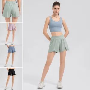 Premium Soft 2 in 1 Tennis Ball Sports Training Sweat Shorts for Women, Customize Logo Gym Boxing Fitness Hiking Running Climbing Shorts with Liner + Pocket - DONGGUAN TIANCHEN GARMENT TECHNOLOGY CO., LTD. - China