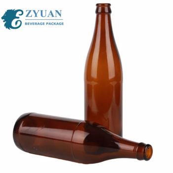 Custom 100 150 250 330 375 500 750 1000ml Amber Clear Antique Green Brown White Blue Beverage Vodka Rum Wine Liquor Round Oil Spirit Drinking Beer Glass Bottle - Yantai Zhuyuan Environmental Tech Co., Ltd. - China