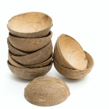 coconut shell half oval ice cream and bird feeder Organic Yes Origin India - Geneticexports - India