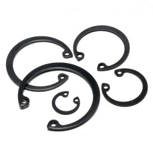 Manufacturing DIN471 DIN472 External Circlip Black Color Circlip Customized Retaining Rings for Shafts - Yangzhou Worskey Import & Export Co., Ltd. - China