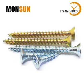 Steel Chipboard Screw Multiple Material Screws Grade 10.9 Origin China Groove M Word HS Code 731814 Trademark OEM, ODM Model NO. - Shanghai Monsun Technology Co., Ltd. - China
