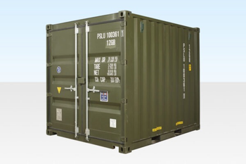 NEW 8FT SHIPPING CONTAINER (GREEN) - senesie mfg llc - United States
